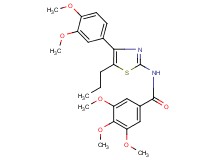 N-[4-(3,4-dimethoxyphenyl)-5-propyl-1,3-thiazol-2-yl]-3,4,5-trimethoxybenzamide