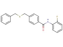4-[(benzylthio)methyl]-N-(2-fluorophenyl)benzamide