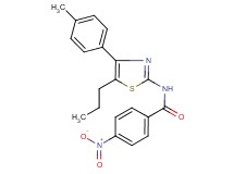 N-[4-(4-methylphenyl)-5-propyl-1,3-thiazol-2-yl]-4-nitrobenzamide