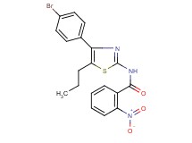 N-[4-(4-bromophenyl)-5-propyl-1,3-thiazol-2-yl]-2-nitrobenzamide