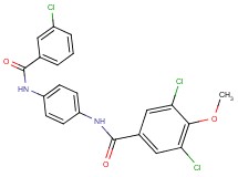 3,5-dichloro-N-{4-[(3-chlorobenzoyl)amino]phenyl}-4-methoxybenzamide