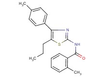 2-methyl-N-[4-(4-methylphenyl)-5-propyl-1,3-thiazol-2-yl]benzamide