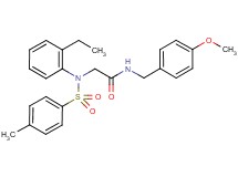 N~2~-(2-ethylphenyl)-N~1~-(4-methoxybenzyl)-N~2~-[(4-methylphenyl)sulfonyl]glycinamide