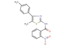 N-[5-methyl-4-(4-methylphenyl)-1,3-thiazol-2-yl]-2-nitrobenzamide
