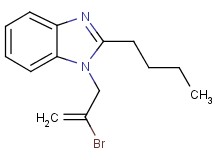 1-(2-bromo-2-propen-1-yl)-2-butyl-1H-benzimidazole
