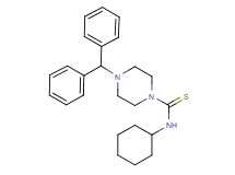 N-cyclohexyl-4-(diphenylmethyl)-1-piperazinecarbothioamide