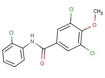 3,5-dichloro-N-(2-chlorophenyl)-4-methoxybenzamide