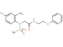 N~2~-(4-chloro-2-methylphenyl)-N~2~-(methylsulfonyl)-N~1~-[2-(phenylthio)ethyl]glycinamide