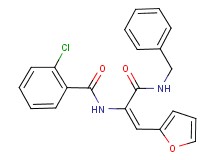 N-[1-[(benzylamino)carbonyl]-2-(2-furyl)vinyl]-2-chlorobenzamide