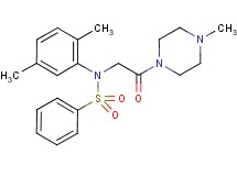 N-(2,5-dimethylphenyl)-N-[2-(4-methyl-1-piperazinyl)-2-oxoethyl]benzenesulfonamide