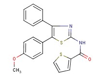 N-[5-(4-methoxyphenyl)-4-phenyl-1,3-thiazol-2-yl]-2-thiophenecarboxamide