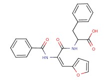 N-[2-(benzoylamino)-3-(2-furyl)acryloyl]phenylalanine