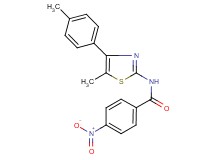 N-[5-methyl-4-(4-methylphenyl)-1,3-thiazol-2-yl]-4-nitrobenzamide