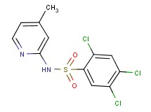 2,4,5-trichloro-N-(4-methyl-2-pyridinyl)benzenesulfonamide