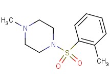 1-methyl-4-[(2-methylphenyl)sulfonyl]piperazine