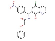 N-[(5-chloro-8-hydroxy-7-quinolinyl)(4-nitrophenyl)methyl]-2-phenoxyacetamide