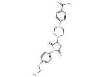 3-[4-(4-acetylphenyl)-1-piperazinyl]-1-(4-ethoxyphenyl)-2,5-pyrrolidinedione
