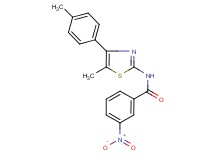 N-[5-methyl-4-(4-methylphenyl)-1,3-thiazol-2-yl]-3-nitrobenzamide