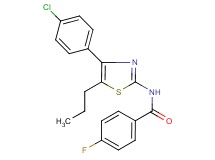 N-[4-(4-chlorophenyl)-5-propyl-1,3-thiazol-2-yl]-4-fluorobenzamide