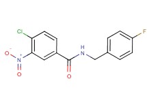 4-chloro-N-(4-fluorobenzyl)-3-nitrobenzamide