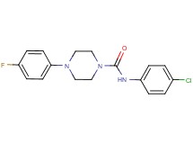 N-(4-chlorophenyl)-4-(4-fluorophenyl)-1-piperazinecarboxamide