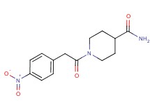 1-[(4-nitrophenyl)acetyl]-4-piperidinecarboxamide