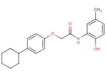 2-(4-cyclohexylphenoxy)-N-(2-hydroxy-5-methylphenyl)acetamide