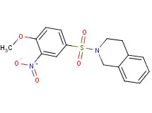 2-[(4-methoxy-3-nitrophenyl)sulfonyl]-1,2,3,4-tetrahydroisoquinoline