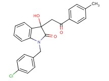 1-(4-chlorobenzyl)-3-hydroxy-3-[2-(4-methylphenyl)-2-oxoethyl]-1,3-dihydro-2H-indol-2-one