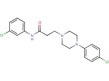 N-(3-chlorophenyl)-3-[4-(4-chlorophenyl)-1-piperazinyl]propanamide