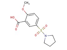 2-methoxy-5-(1-pyrrolidinylsulfonyl)benzoic acid