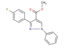 methyl 3-(4-fluorophenyl)-1-phenyl-1H-pyrazole-4-carboxylate