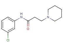 N-(3-chlorophenyl)-3-(1-piperidinyl)propanamide hydrochloride