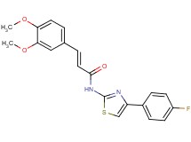3-(3,4-dimethoxyphenyl)-N-[4-(4-fluorophenyl)-1,3-thiazol-2-yl]acrylamide