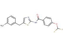 4-(difluoromethoxy)-N-[5-(3-methylbenzyl)-1,3-thiazol-2-yl]benzamide