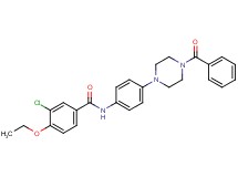 N-[4-(4-benzoyl-1-piperazinyl)phenyl]-3-chloro-4-ethoxybenzamide