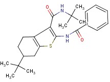 2-(benzoylamino)-N,6-di-tert-butyl-4,5,6,7-tetrahydro-1-benzothiophene-3-carboxamide