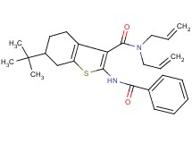 N,N-diallyl-2-(benzoylamino)-6-tert-butyl-4,5,6,7-tetrahydro-1-benzothiophene-3-carboxamide