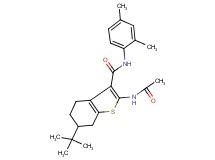 2-(acetylamino)-6-tert-butyl-N-(2,4-dimethylphenyl)-4,5,6,7-tetrahydro-1-benzothiophene-3-carboxamide