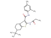 6-tert-butyl-N-(2,4-dimethylphenyl)-2-(propionylamino)-4,5,6,7-tetrahydro-1-benzothiophene-3-carboxamide