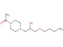 1-(4-acetyl-1-piperazinyl)-3-butoxy-2-propanol ethanedioate (salt)