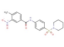 4-methyl-3-nitro-N-[4-(1-piperidinylsulfonyl)phenyl]benzamide
