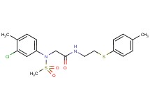 N~2~-(3-chloro-4-methylphenyl)-N~1~-{2-[(4-methylphenyl)thio]ethyl}-N~2~-(methylsulfonyl)glycinamide