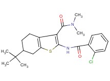 6-tert-butyl-2-[(2-chlorobenzoyl)amino]-N,N-dimethyl-4,5,6,7-tetrahydro-1-benzothiophene-3-carboxamide