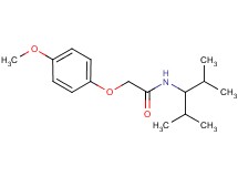 N-(1-isopropyl-2-methylpropyl)-2-(4-methoxyphenoxy)acetamide