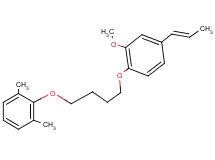 2-{4-[2-methoxy-4-(1-propen-1-yl)phenoxy]butoxy}-1,3-dimethylbenzene