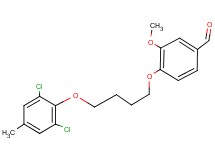 4-[4-(2,6-dichloro-4-methylphenoxy)butoxy]-3-methoxybenzaldehyde