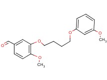 4-methoxy-3-[4-(3-methoxyphenoxy)butoxy]benzaldehyde