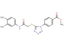 methyl 4-[5-({2-[(3,4-dimethylphenyl)amino]-2-oxoethyl}thio)-1H-tetrazol-1-yl]benzoate