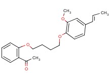 1-(2-{4-[2-methoxy-4-(1-propen-1-yl)phenoxy]butoxy}phenyl)ethanone